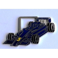 Number 5 Formula 1 Blue Race Car Watch Fob
